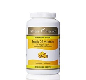 Fitness Pharma Fitness Pharma Stærk D3 vitamin • 300 kap.