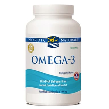 Nordic Naturals Nordic Naturals Omega 3 kapsler m. citrussmag 180 kaps.