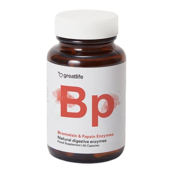 Greatlife Bromelain & Papain Enzymer 60 kapsler