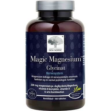 New Nordic New Nordic Magic Magnesium Glycinat 180 tabl. - 2 for 769,-