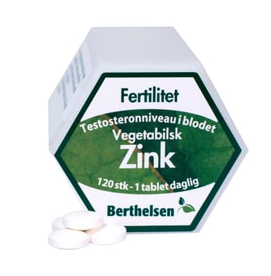Dansk Farmaceutisk Industri Berthelsen Zink 20 mg 120 tab.