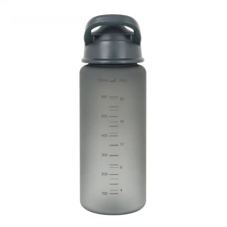 Lifeventure Flip-top Water Bottle, Grey - Drikkeflaske