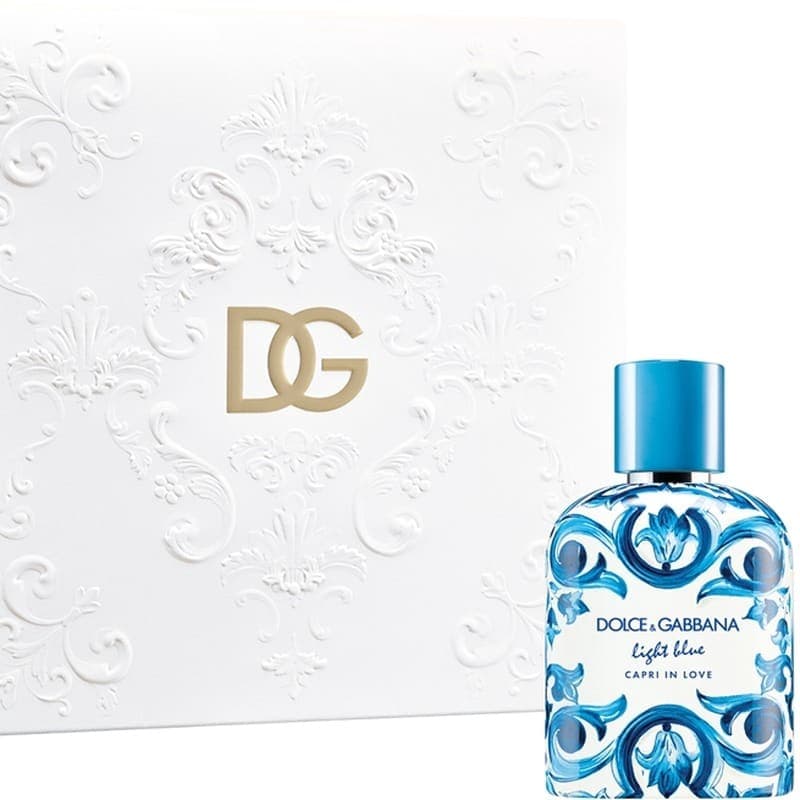 Dolce & Gabbana Giftset Dolce & Gabbana Light Blue Capri in Love Pour Homme Edt 100ml + Light Blue Pour Homme 10ml