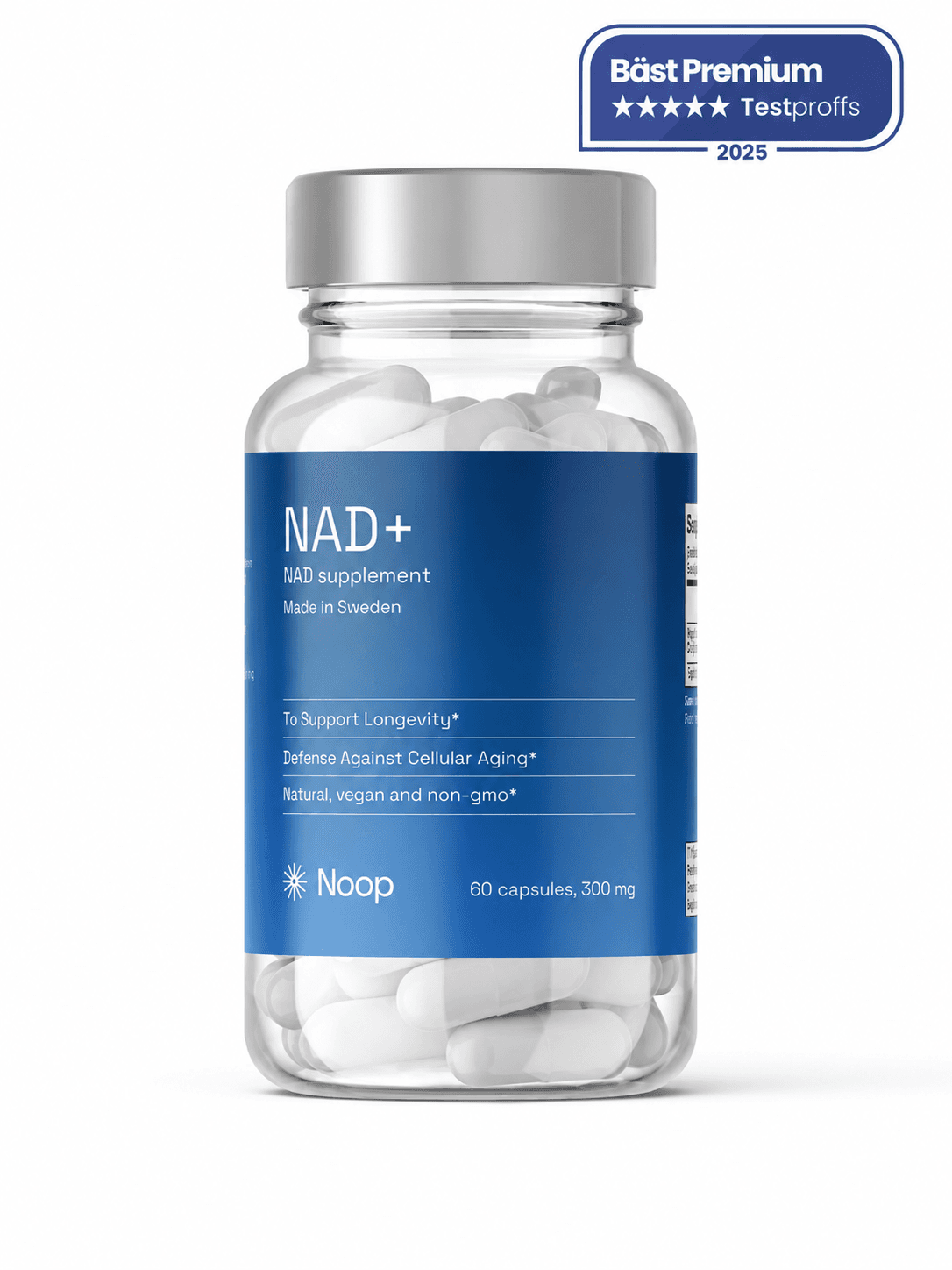Noop Energy NAD+ Kapslar med 300 mg Nikotinamidribosid (60 st) Noop