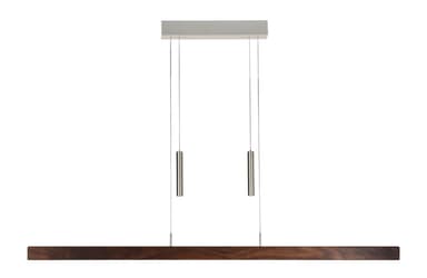 Herzblut Pendellampe valnød 160 cm Herzblut 300 cm (Kan indstilles i afstand fra loft fra 95 cm til 270 cm)