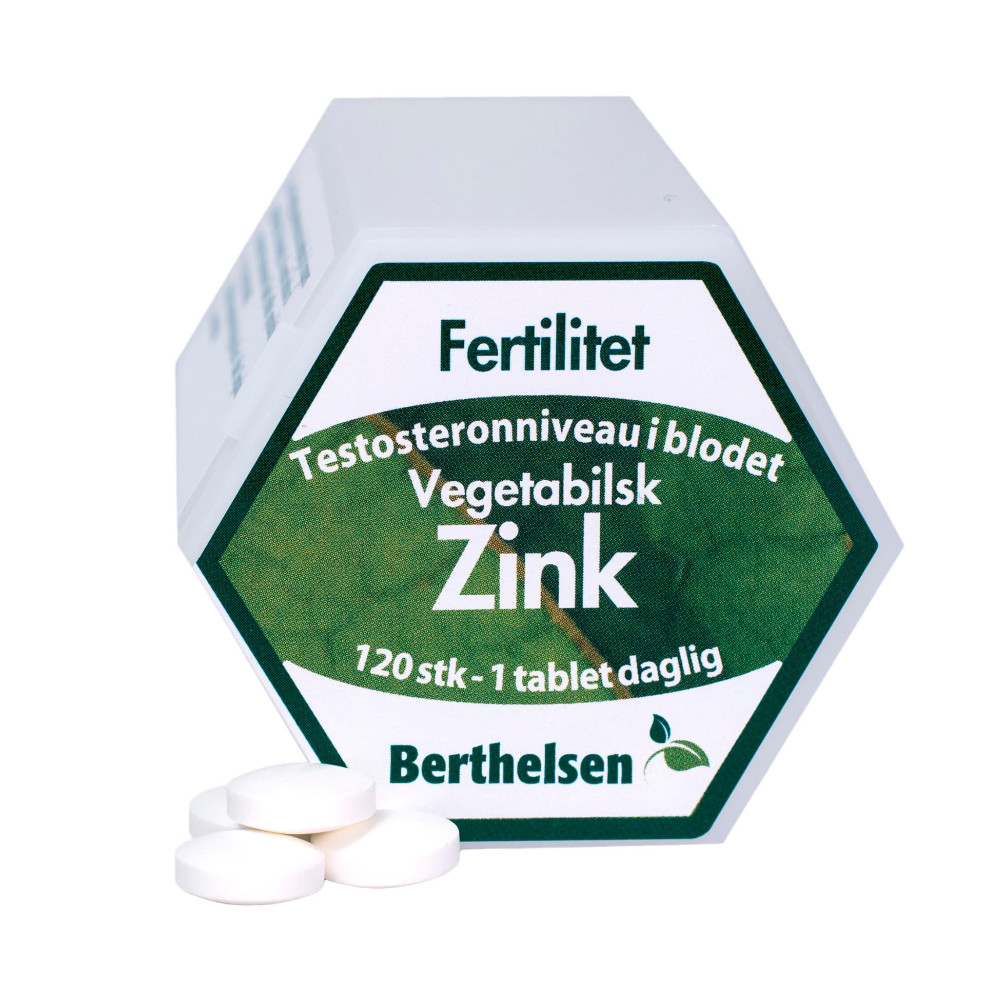 Dansk Farmaceutisk Industri Berthelsen Zink 20 mg 120 tab.